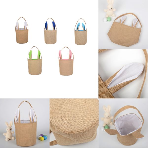 

easter rabbit basket easter bunny bags rabbit printed canvas tote bag egg candies baskets wholesale 5 colors