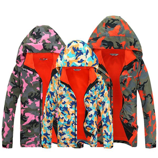 

boys girls 3in1 removable two-piece suit jacket child warm softshell hooded coat children waterproof windproof polar fleece coat, Blue;black