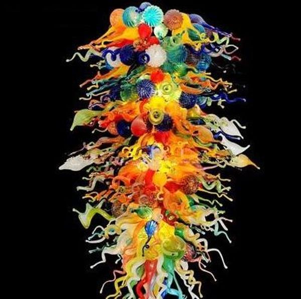 

all the colors on parade hand blown glass chandelier modern led pendant light large chandelier with led bulbs