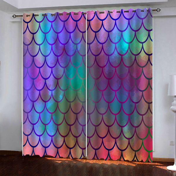 

beautiful p fashion customized 3d curtains color curtains thick shading soundproof windproof curtain