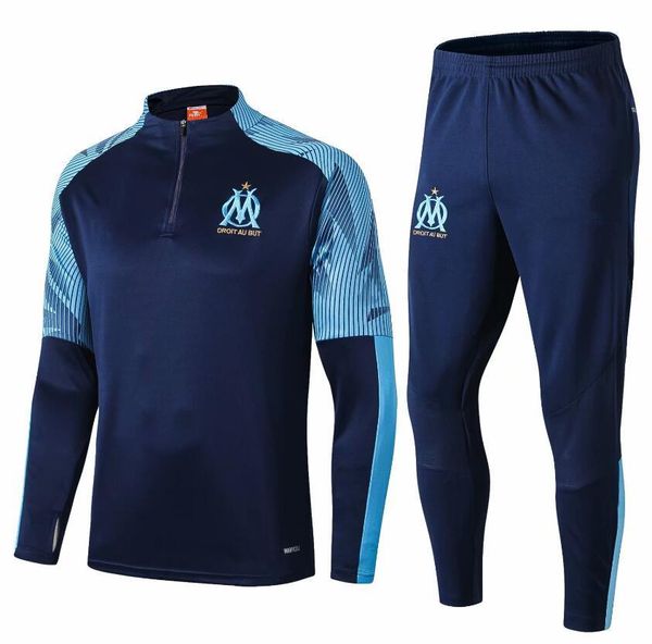 

2019 2020 new olympique de mar eille track uit occer jacket maillot de foot 19 20 payet l gu tavo thauvin om football jacket training uit, Black