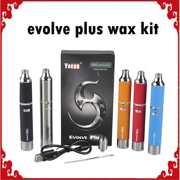 

Evolve Plus Kit 1100mAh Аккумуляторная батарея Кварц с двойной катушкой QDC E Наборы сигарет Все 5 Цветов В наличии 0266119