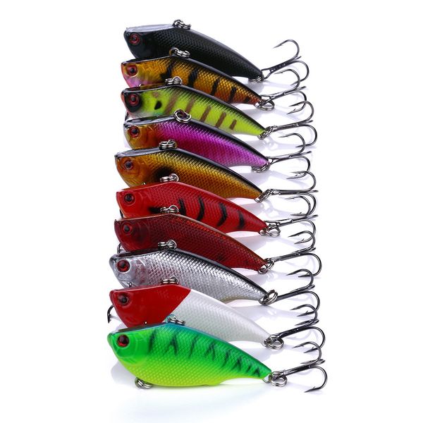 

metal vib hard fishing lure bass crankbait fishing spinner blade with treble hook