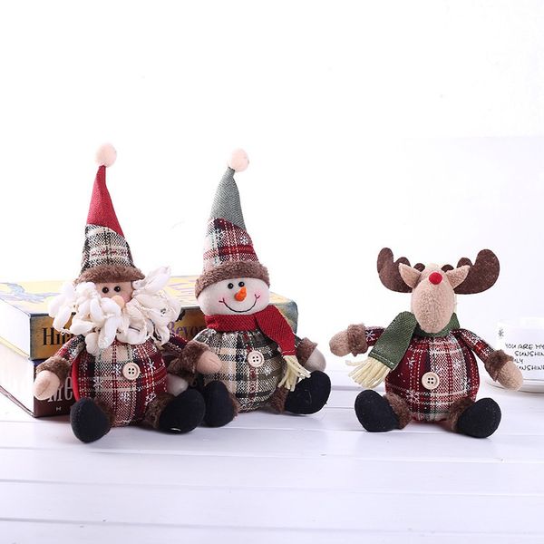 

christmas santa claus snowman elk ornaments cartoon doll perfect for holiday home bar party decor gift decorative