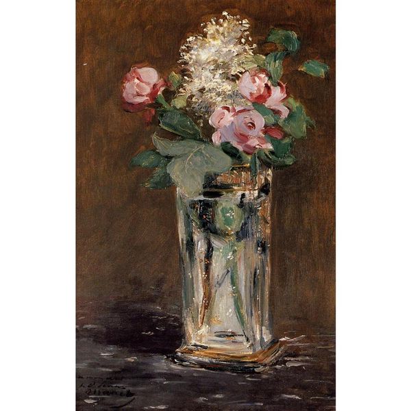 2019 Still Life Painting Edouard Manet Flowers In A Crystal Vase Oil