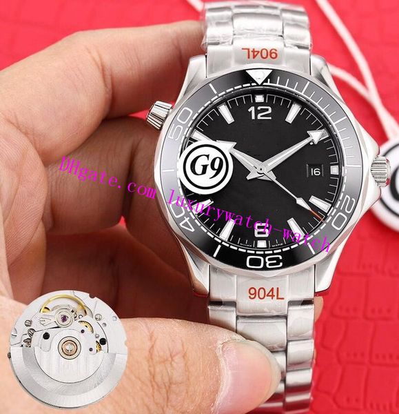 

g9 produced 42mm 212.30.41.20.01.003 300 meters diving watch swi/ss eat2824 movement ceramic bezel stainless steel automatic fashion men&#03, Slivery;brown