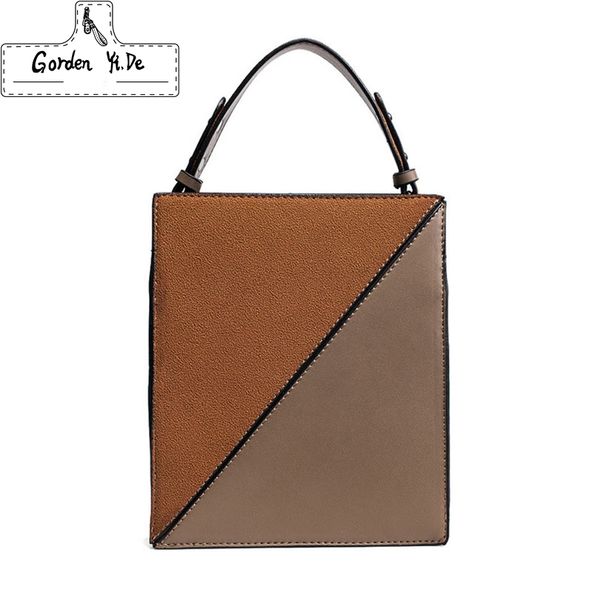 

2018 crossbody women luxury mini flaps bag fashion tideway feminina handbags spliced leather bags toiletry bag deep khaki black