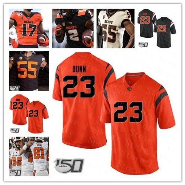 

2019 custom ncaa college oregon state beavers 8 trevon bradford 81 noah togiai 6 jake luton 22 jefferson sewn football jerseys wholesale, Black
