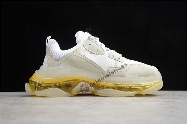 

2020 new paris fashion 17fw triple s sneakers crystal bottom luxury boots for men women green white vintage old dad grandpa casual shoes 14, Black