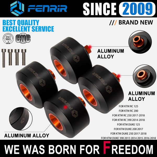 

f&r fork wheel frame sliders motorcycle slider for duke 125 200 250 390 rc 125 200 250 390 falling protection crash pad