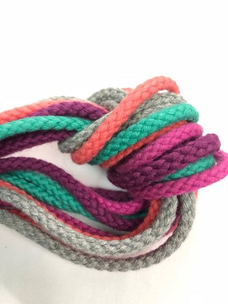 

200 colors in stock- 4mm 200 yards colorful diamond braided cotton cord for garment or macrame project, Black;white