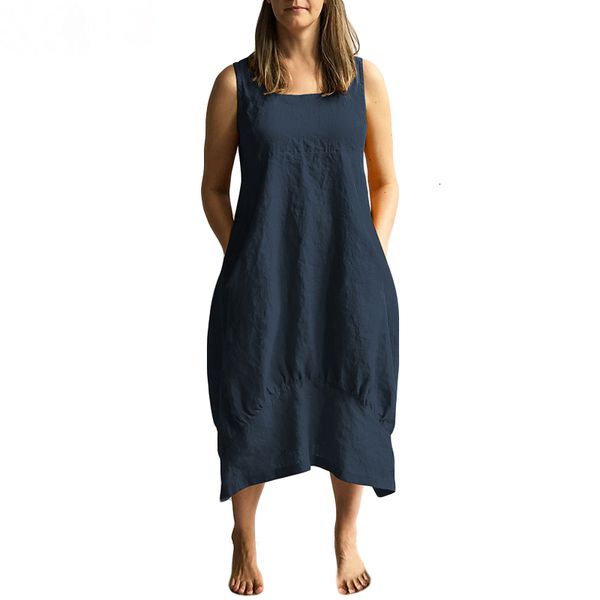 

women clothes designer dresses women dress 2019 summer sleeveless square cotton vintage sundress casual loose plus size vestidos, Black;gray