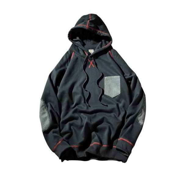 

мужские случайные украшения пакета толстовка 2019 осенних мужской толстовки хлопок моды топов мужчины kpop одежды sweatwear, Black