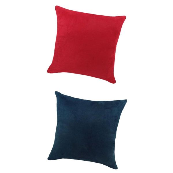 

2 pieces luxury pillow case soft with hidden zipper for sofa bed 60x60cm