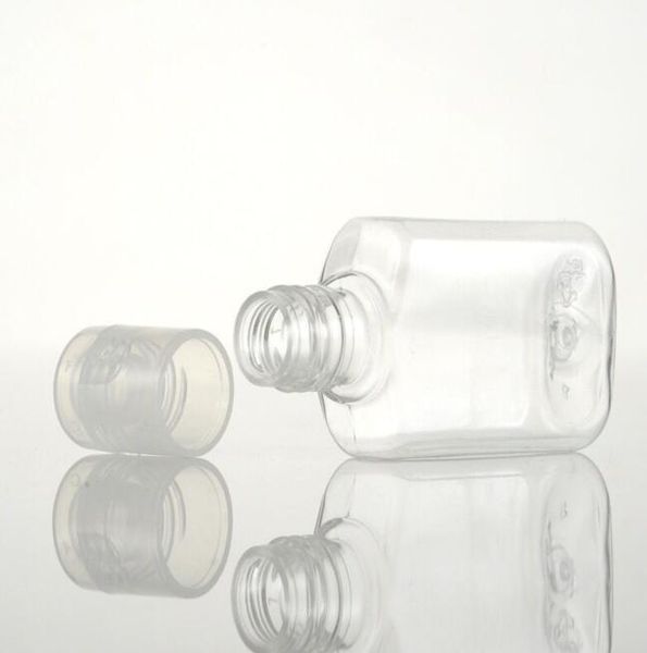 Hochwertige 20-ml-Plastikflasche mit Flip-Schmetterlingsdeckel, Flüssigkeitsflasche, 20-ml-PET-Flaschenbehälter für kosmetische Lotionen mit Verschluss