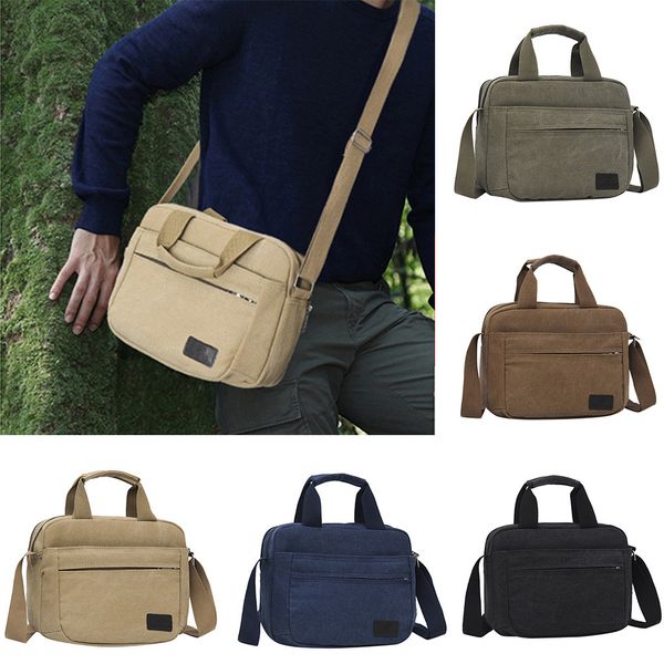 

crossbody bags for men's 2019 fashion canvas solid color totes business shoulder bag messenger bags bolsas