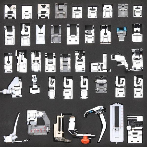 

42pcs multi-functional sewing machine feet presser sewing machine foot accessories&prop kits for brother singer janome, Black
