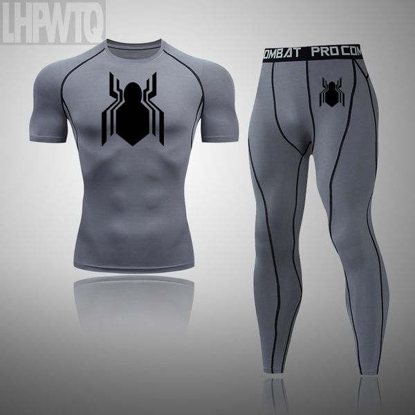 

мужская спортивная compression спортивный костюм новый мужской gym спортивный набор elastic баскетболпотренируйся бег спортивная одежда, Black;blue