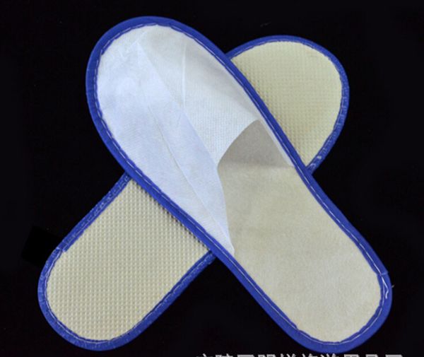 

nice quality soft one-time slippers disposable shoe home white sandals l babouche travel shoes sl001, Black