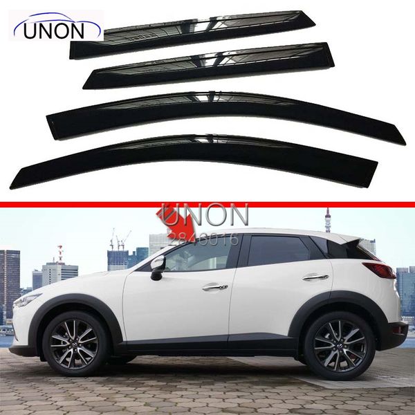 

4pcs car windows protection rain shield visor cover for mazda cx-3 cx3 windows visors