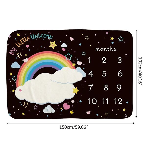 

baby milestone rainbow blanket p background cloth infants pgraphy prop xxfe
