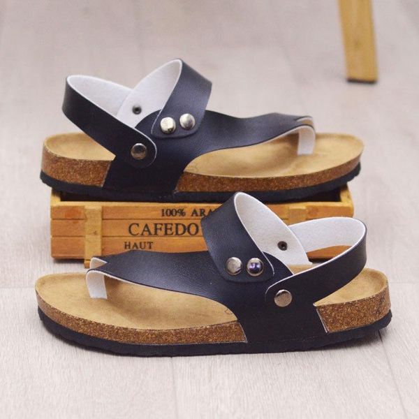 

new summer women men slip on flip flops flats shoes, Black