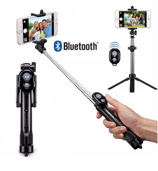 

tripod monopod selfie stick bluetooth with button pau de palo selfie stick for iphone 6 7 8 plus android stick (retail