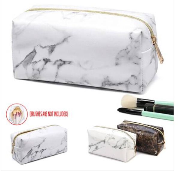 

lovely wholesales multi-function purse box travel makeup cosmetic bags toiletry marble pencil case
