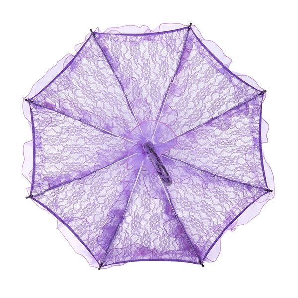 

bride handmade flower girls battenburg lace parasol wedding party sun umbrella