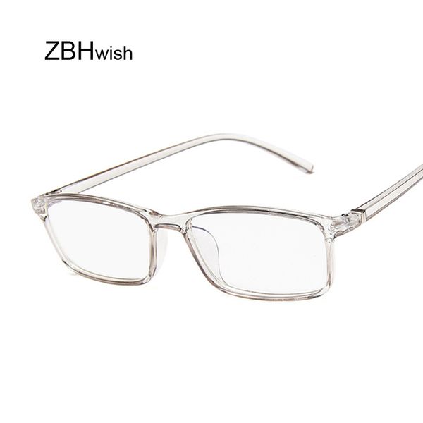 

retro men's transparent glasses clear lenses pc comotuer square eyeglasses frames for women reading eyewear male spectacle, Black