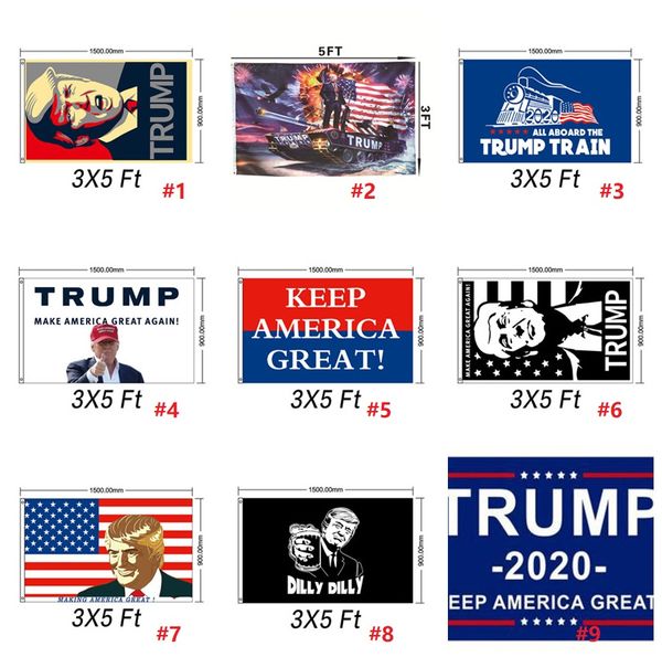

90 150cm donald john trump amercia flag polye ter head metal grommet per onality decortive trump banner flag k266