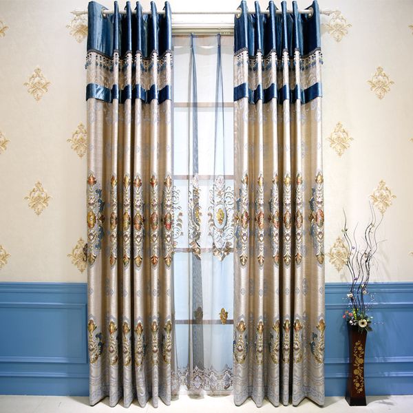 

european plain embroidery jane european atmospheric full shade curtains for living dining room bedroom