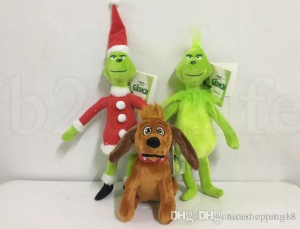 

excellent discout now movie the grinch plush toy 18-40cm how the grinch stole christmas grinch dog plush doll toy soft stuffed toys