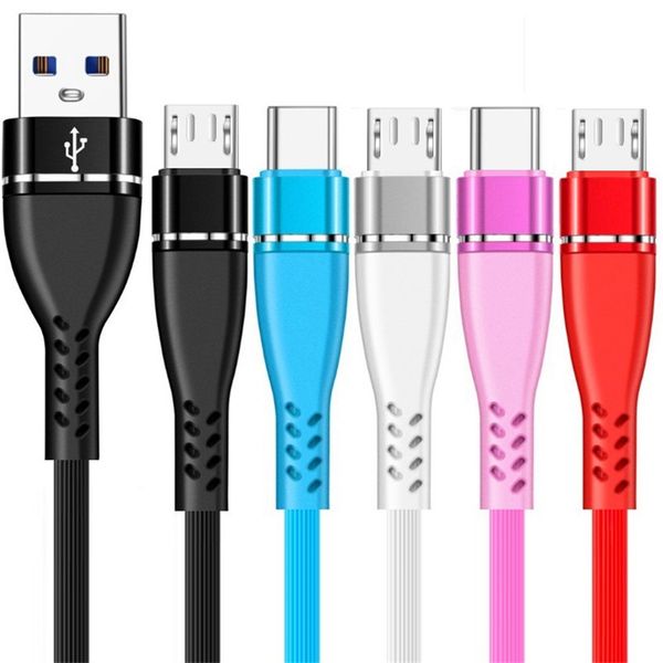 

tpe тип с micro usb-кабель 1м 3 фута 2.4a сплава скоростное зарядное устройство кабель данных для самсунга s6 s7 s8 край s9 s10 примечание 8