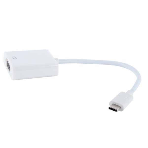 

Type-C to VGA Converter Cable-- White Color