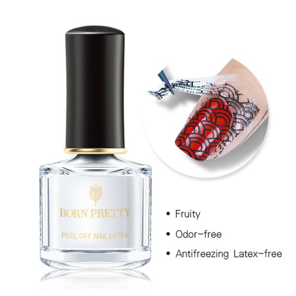 

born pretty antiing fruity odor-nail latex 6ml nail peel off liquid tape cuticle guard manicure art care polish