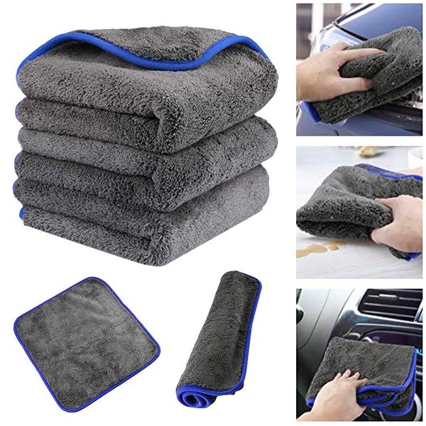 

rundong auto accessories cloths 3pcs microfibre kitchen cleaning cloths for removing wax and sealing nettoyage voiture detailing