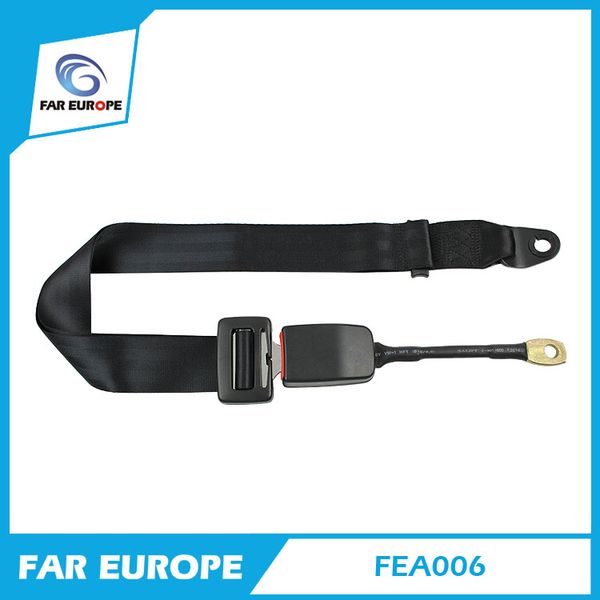 

alr car satefy seat belt two point black seatbelt with buckle fea006