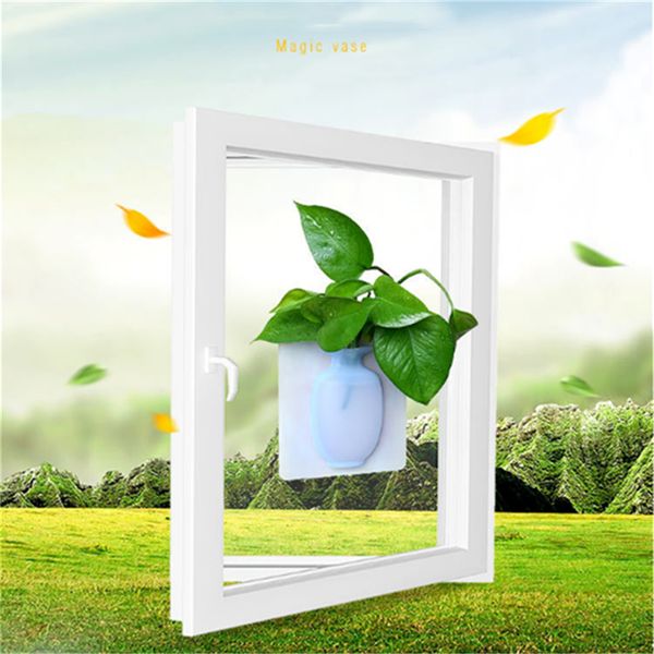 

силиконовые sticky vase палка на стене цветочный горшок волшебный цветок завод ваз цветок контейнер для домашних офисов настенные украшения