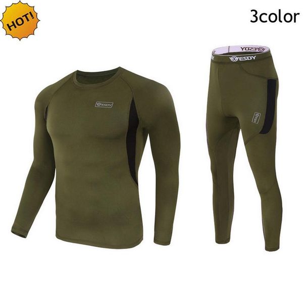 

открытый зимний тепловой мужское нижнее белье тактический спорт флис теплая одежда пуловер с длинным рукавом военные быстросохнущие корсеты, Gray