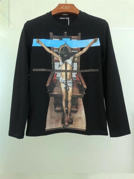 

autumn designer mens women sweater hoodies jesus printed fashion clothing men sports shirt hoodies size s-xxl, White;black