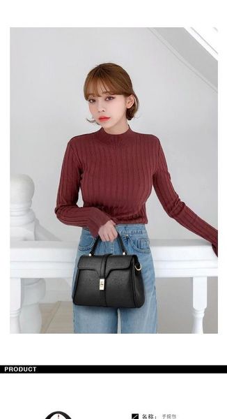 

2020 осень новая сумка корейский стиль женская мягкая кожаная сумка сплошной цвет повседневная портативный квадратный слинг