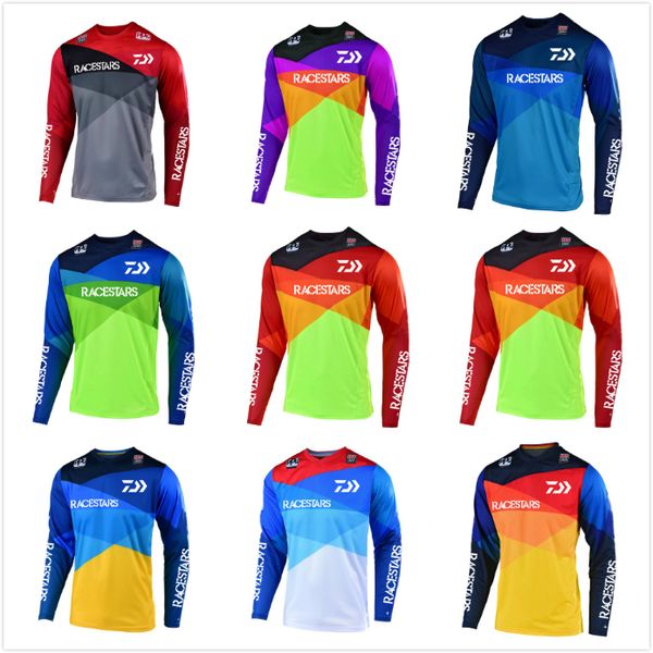 

racestars motorcycle jersey racing air atv mtb dh mx bicycle cycling bike downhill fit quick dry ice cold feel, Black;red