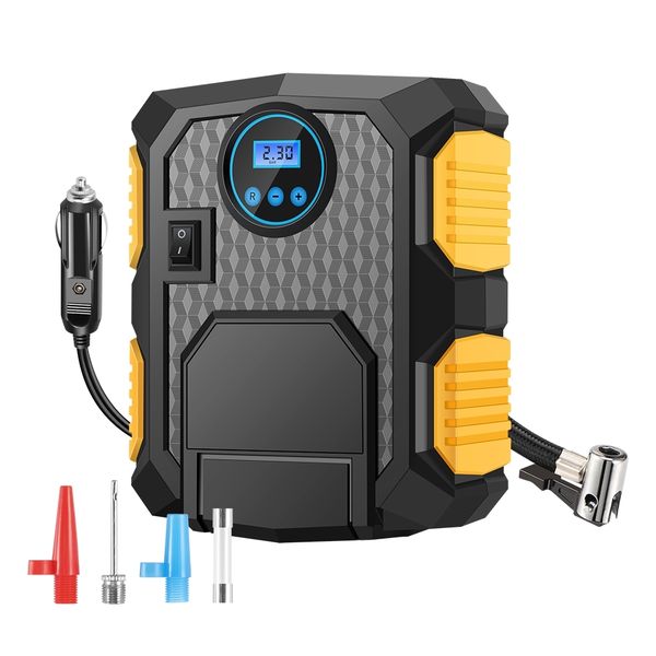 

car electronics digital tire inflator dc 12 volt car portable air compressor pump 150 psi air compressor for motorcycles