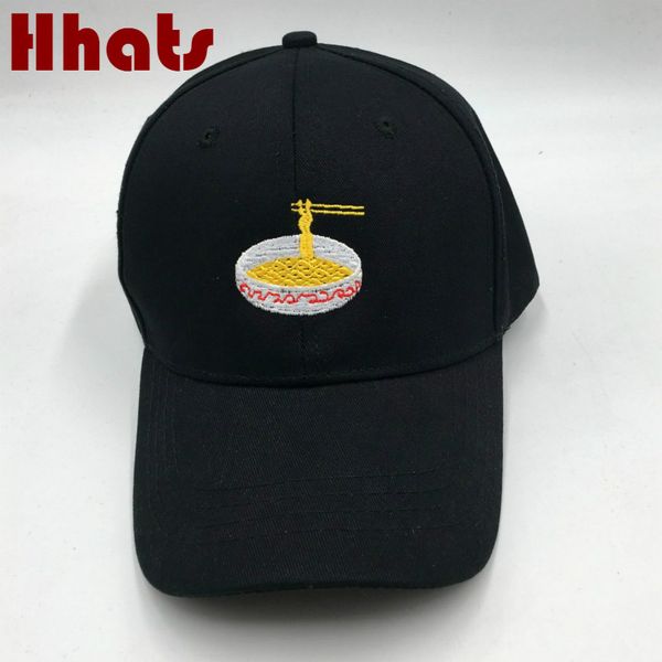 

embroidery instant noodles baseball cap for women cotton snapback hip hop cap hat outdoor kpop ramen dad hat curved sports, Blue;gray