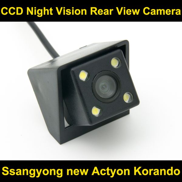 

car rear view camera for ssangyong new actyon korando ccd night vision backup reverse parking camera