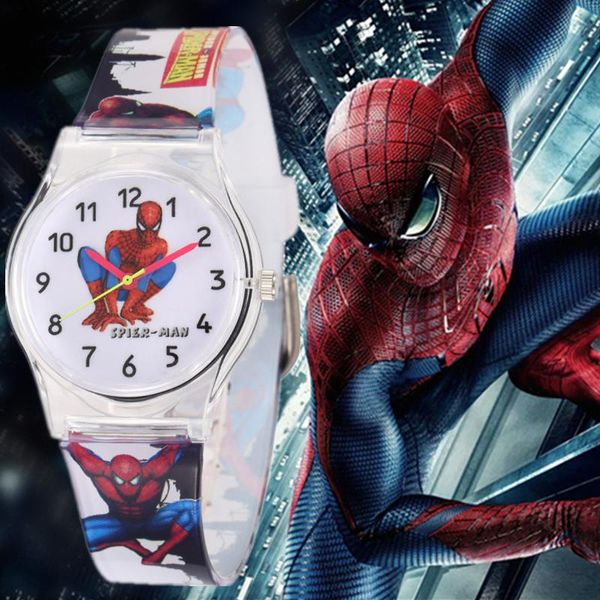 

sport watches waterproof children boy quartz watches sports watch cute spider man kids watch gift brand casual wristwatches 2019, Blue