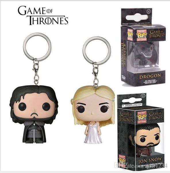 

bravo bravo h funko pocket pop keychain - jon danielis black dragon vinyl figure keyring with box toy h good quality hot
