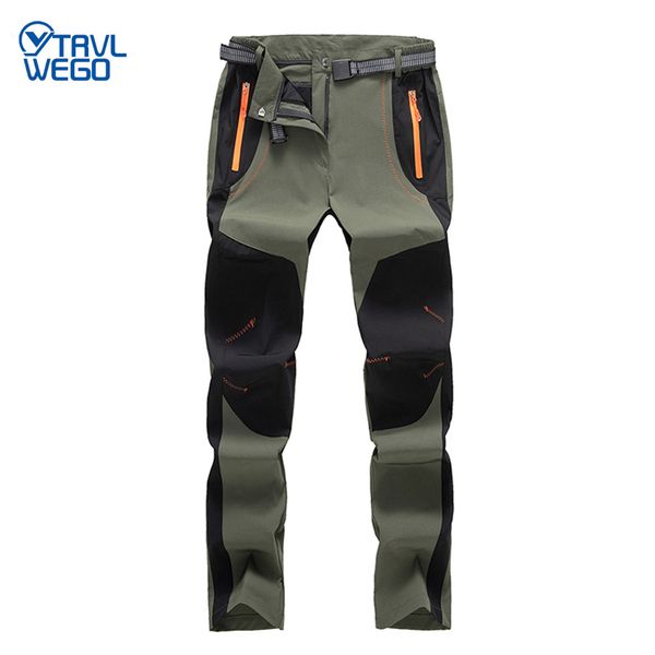 

trvlwego outdoor tech women elasticity quick dry pants ultra-light hiking climbing travel camping uv proof female sports trouser, Black;green
