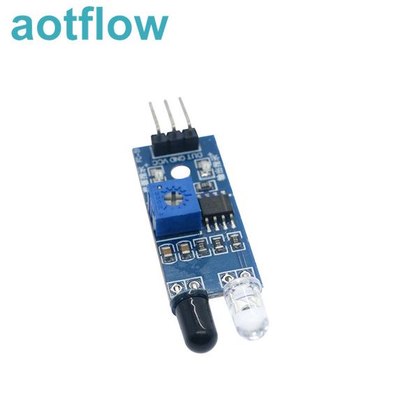 

aotflow ir infrared obstacle avoidance sensor module for arduino smart car robot 3-wire reflective pelectric new